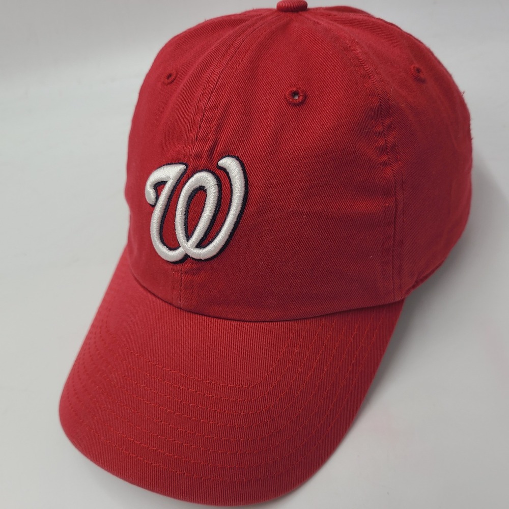 Washington Nationals Hat Strapback Twins Enterprise Red White MLB Baseball Men